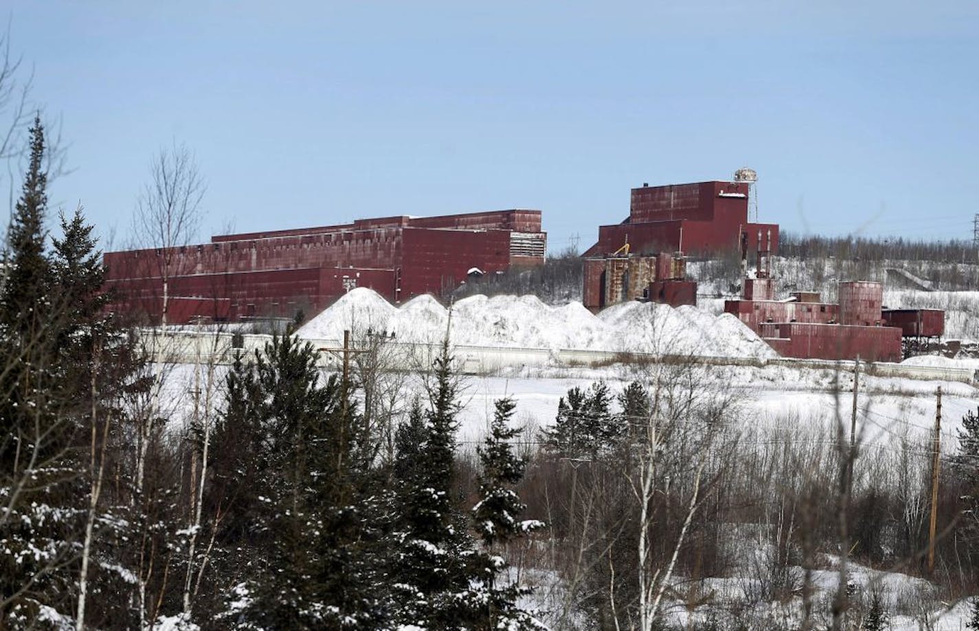 The closed LTV Steel taconite plant sits idle near Hoyt Lakes, Minn. The site, which closed in 2001, may return to life as part of Minnesota's first copper-nickel mine, owned by PolyMet Mining Corp.