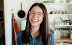 Molly Yeh filming her Food Network show “Girl Meets Farm.”