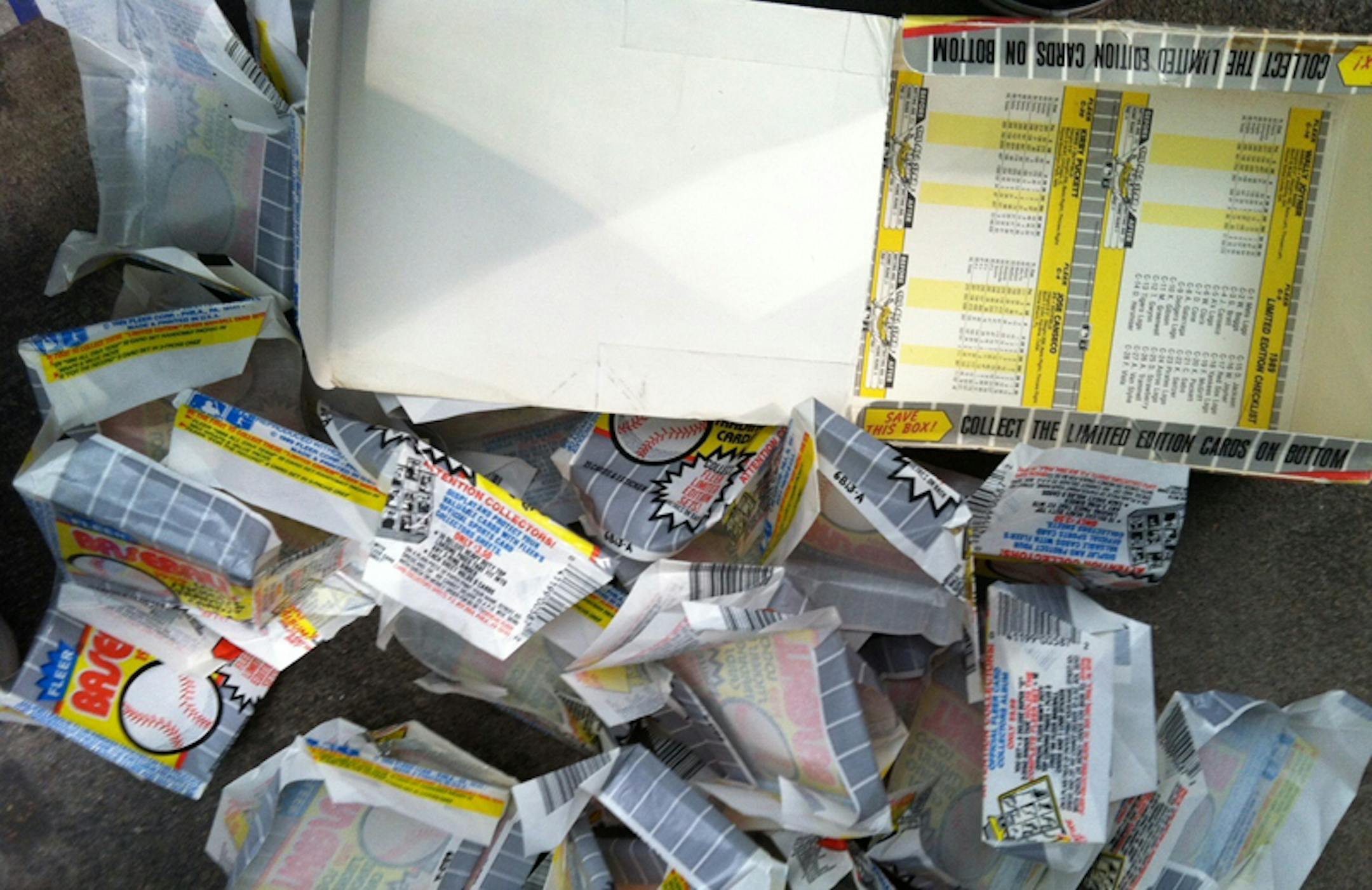 For a meager $10, a mangled cardboard box transported a baseball fan back to his youth at TwinsFest.