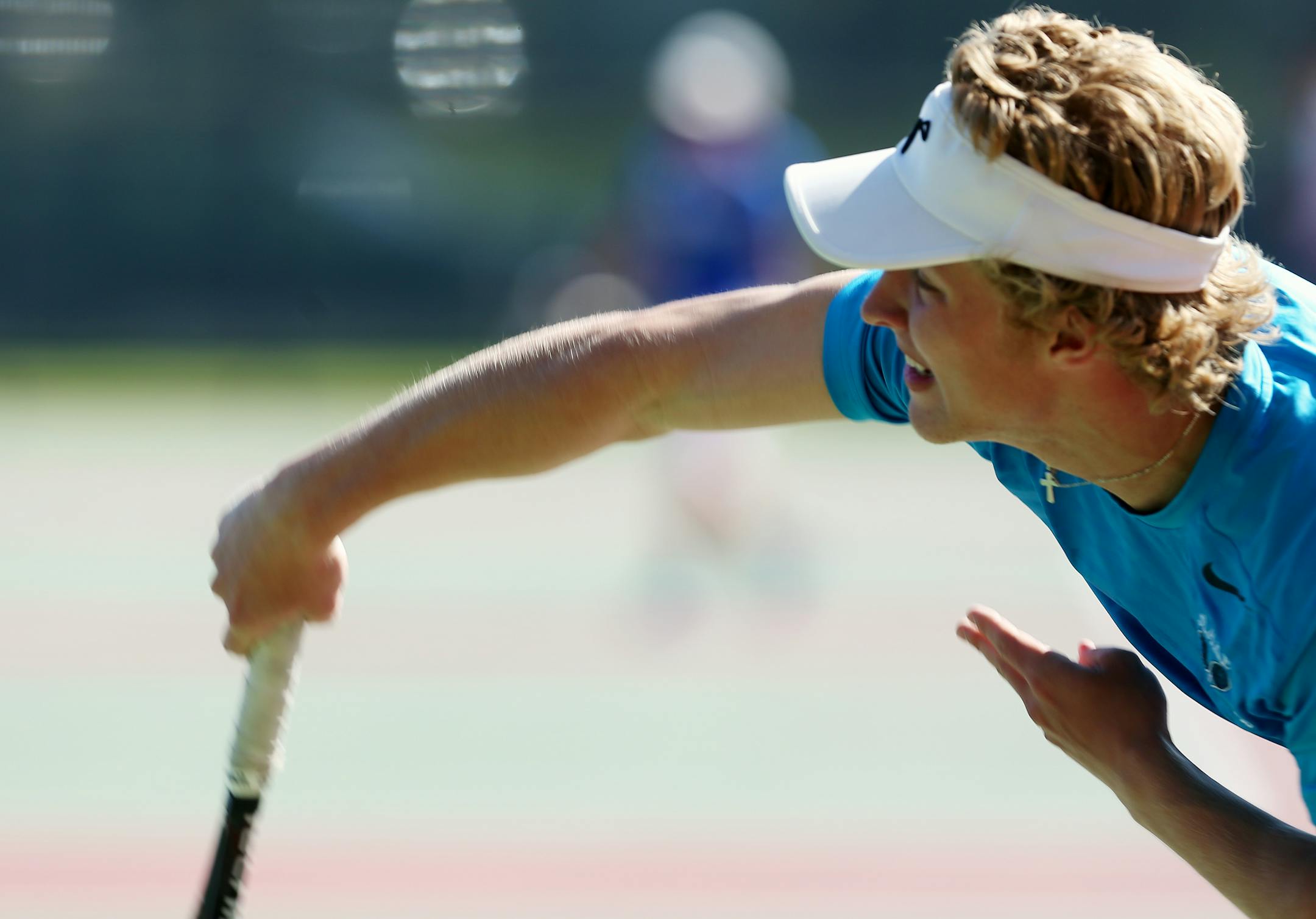 Two-time defending state singles champion Charlie Adams of Blake will be among the many outstanding boys' tennis players competing Saturday at the John Rowe Invitational in Edina.