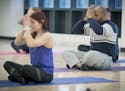 Quinton Moore took a meditation class at the new YMCA that is under construction in downtown Minneapolis, Friday, January 5, 2017. ] ELIZABETH FLORES 