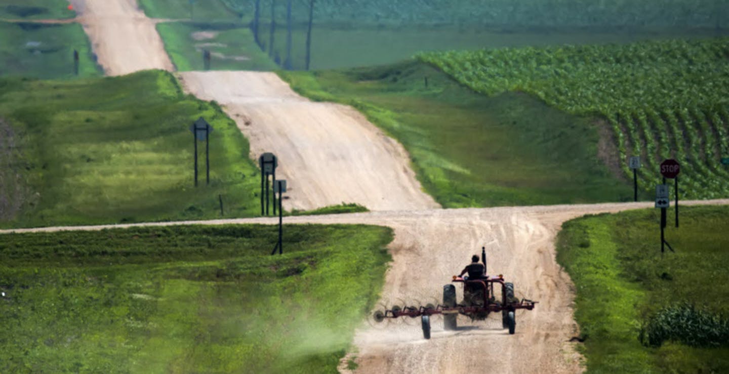 The DNR has attempted, with conservation groups, to manage roadsides for wildlife. But agriculture groups and some farmers have protested, saying they need the hay that they take from roadsides, even though there is a law restricting its removal. ORG XMIT: MIN1603181324010449