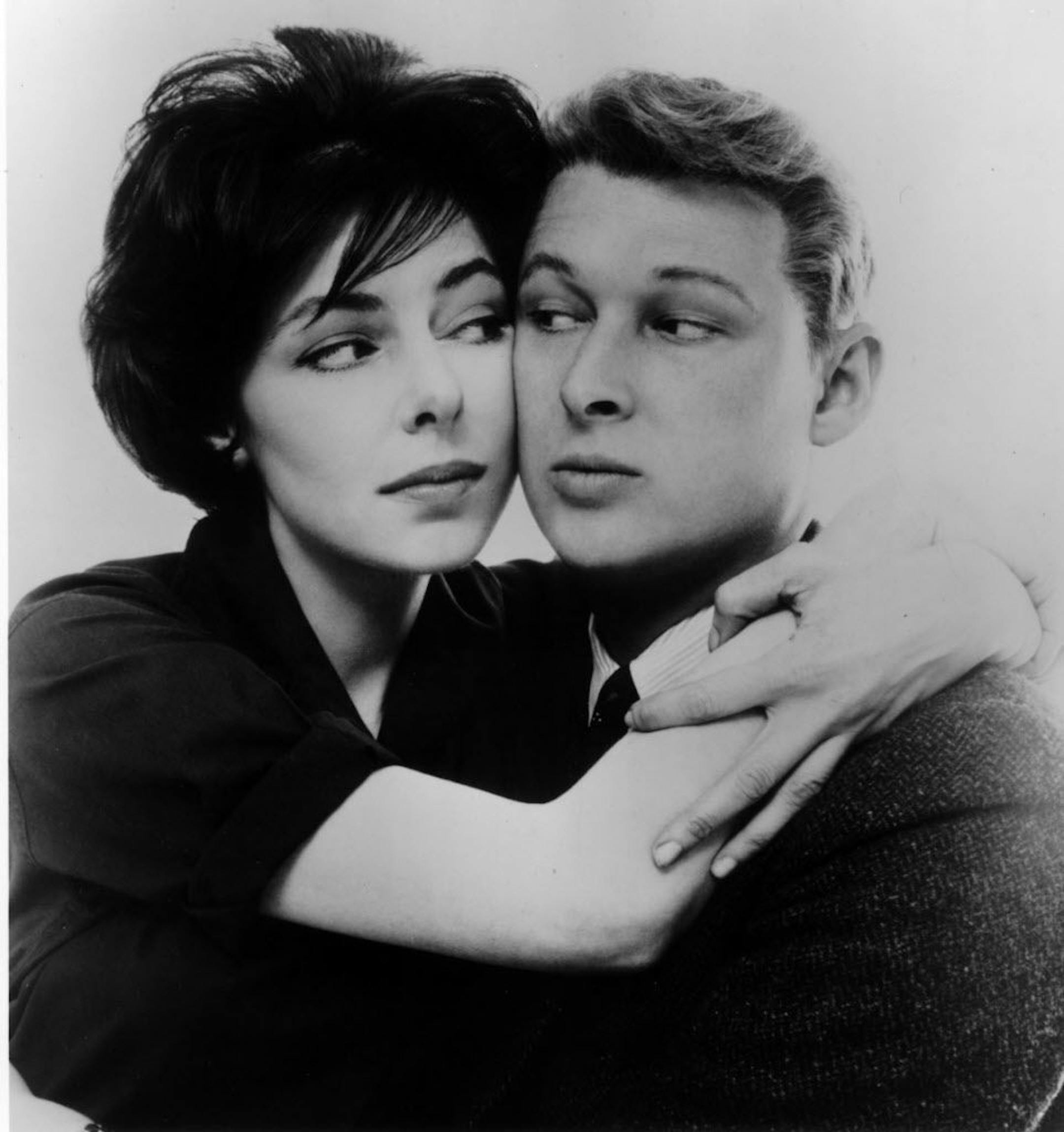 Comedy team of Nichols and May / Elaine May (at left) and Mike Nichols (right) showed remarkable art of improvisation in live performance and on television in the late 1950s and the 1960s. Mike Nichols went on to become a well-known movie director. Handout file photo currently courtesy of Castle Hill Productions.