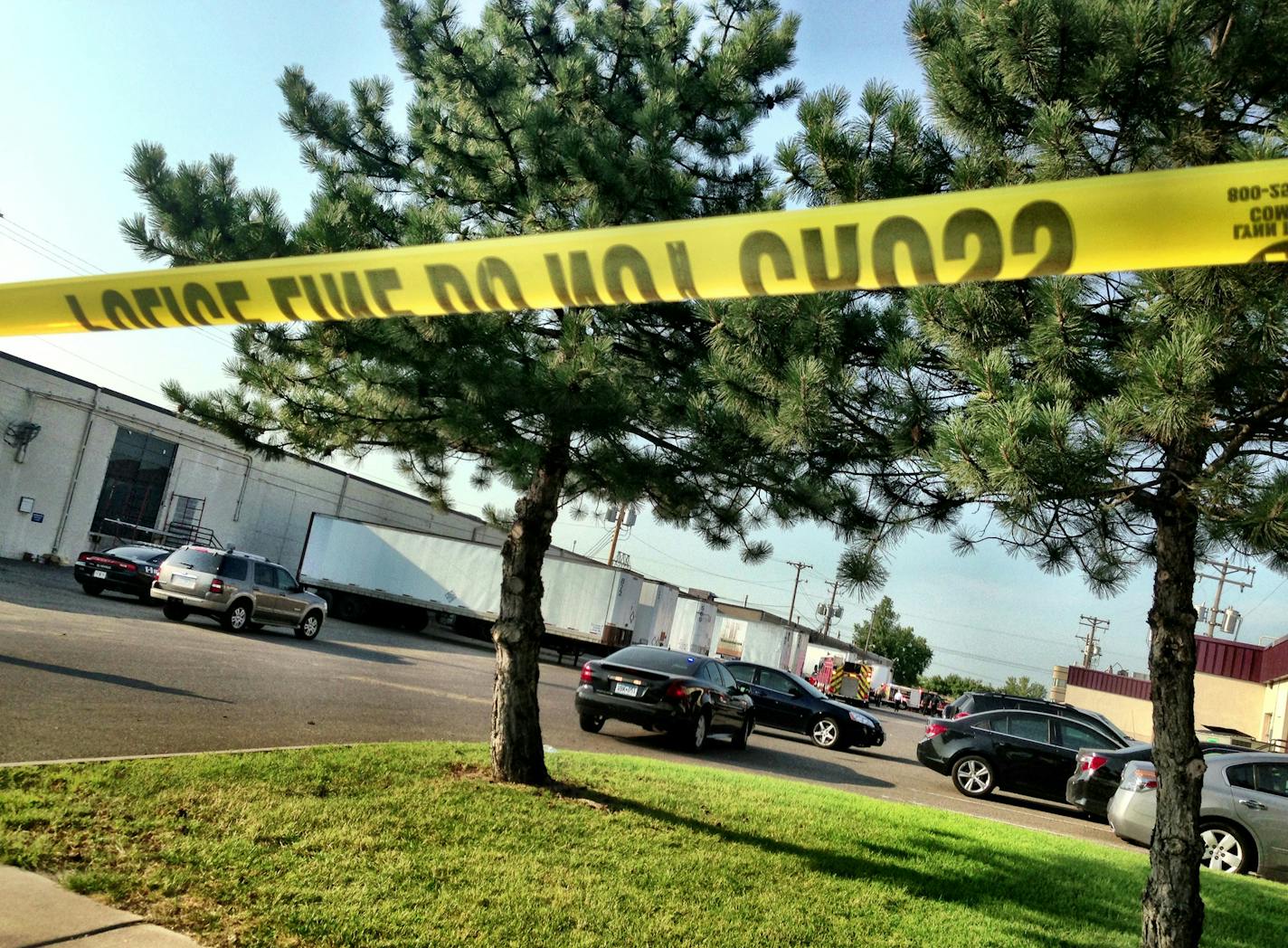 Scene of a multiple shooting in the loading area of a commercial building that houses REI, in Roseville, MN, thursday, sept 05 2012