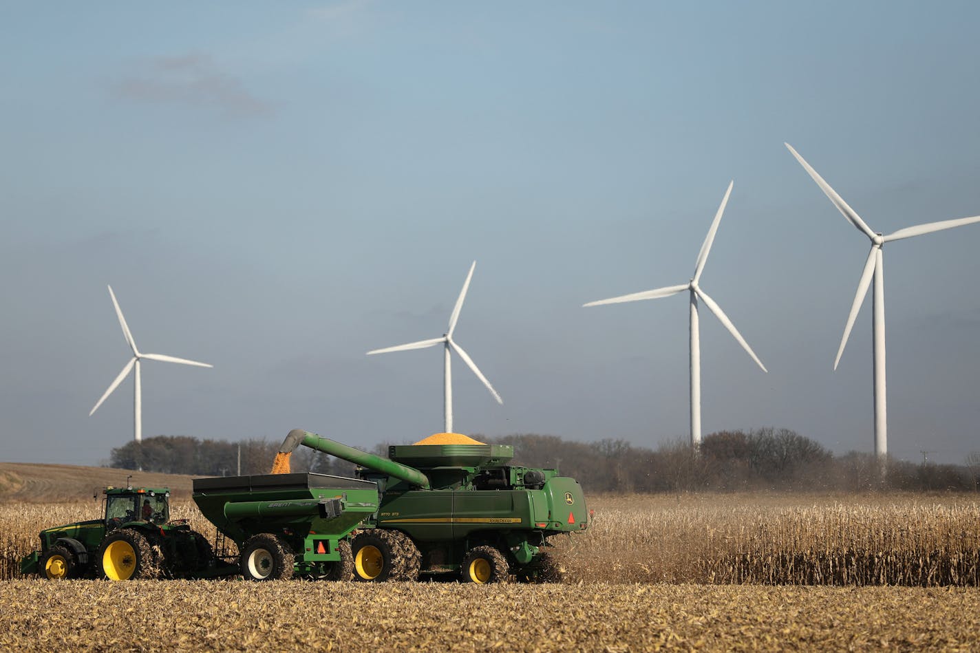 Wind farms, like this one near Alden, Minn., now provide electricity more economically than coal and natural gas. (ANTHONY SOUFFLE/Star Tribune file photo)