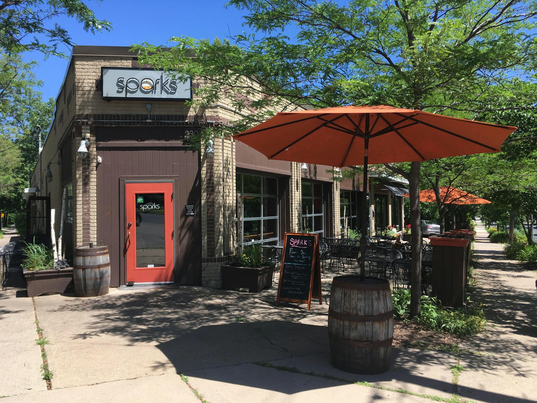 Sparks restaurant in the Bryn Mawr neighborhood.