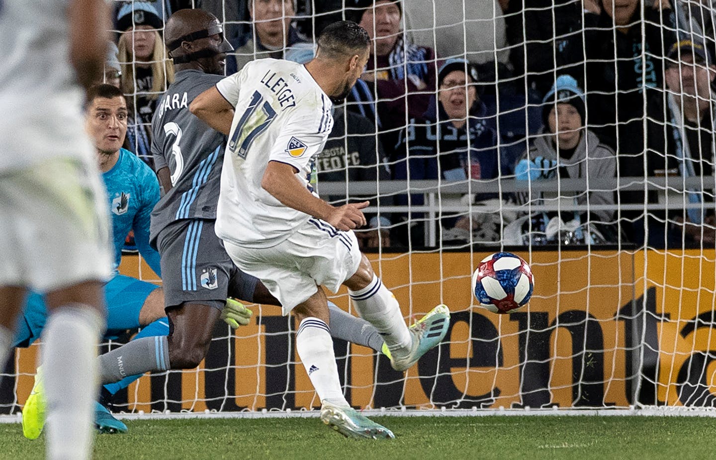 Sebastian Lletget of LA Galaxy scored a goal in the second half.