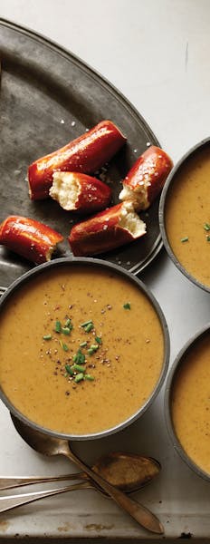 Jason Varney Beer and Cheese Soup, from "New German Cooking" (Chronicle)