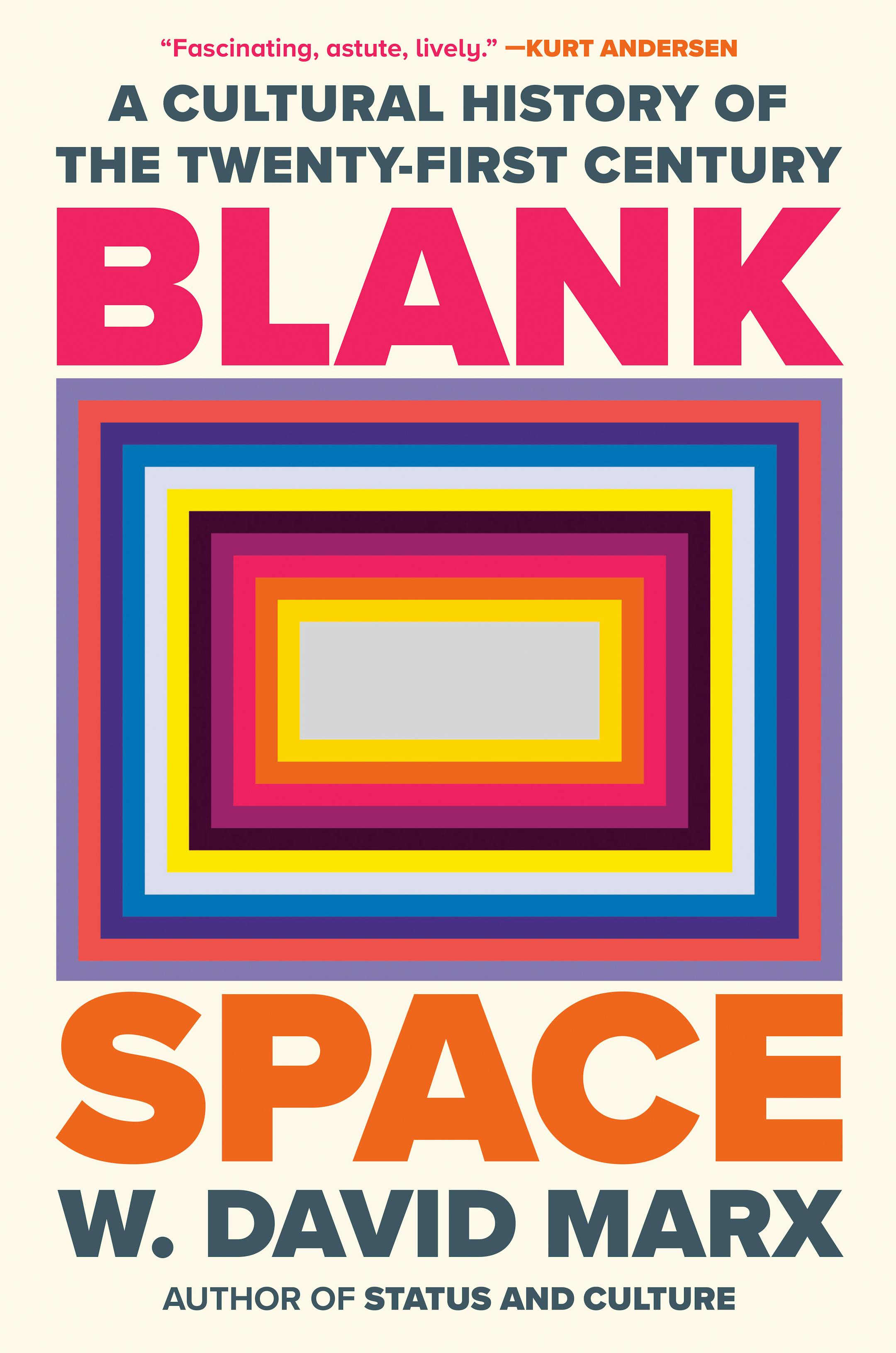 cover of Blank Space features colorful, concentric squares