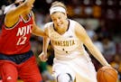 Gophers guard Rachel Banham drove against a New Jersey Tech player during a nonconference game.