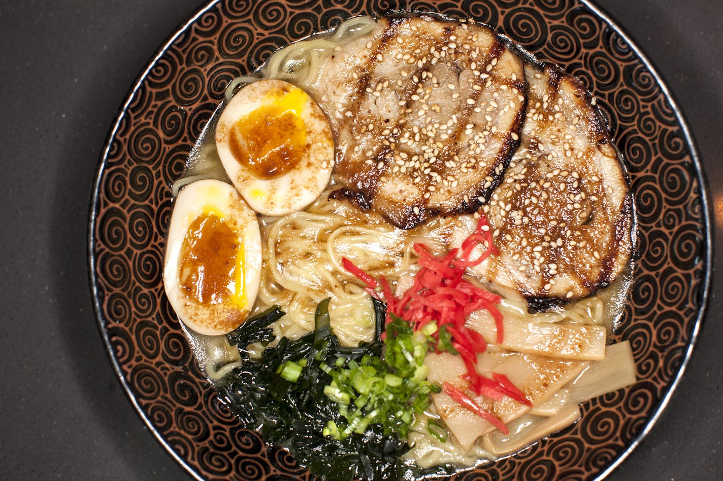 Tonkatsu ramen at Zen Box Izakaya in Minneapolis. Photographed September 17, 2014. (Courtney Perry/Special to the Star Tribune)