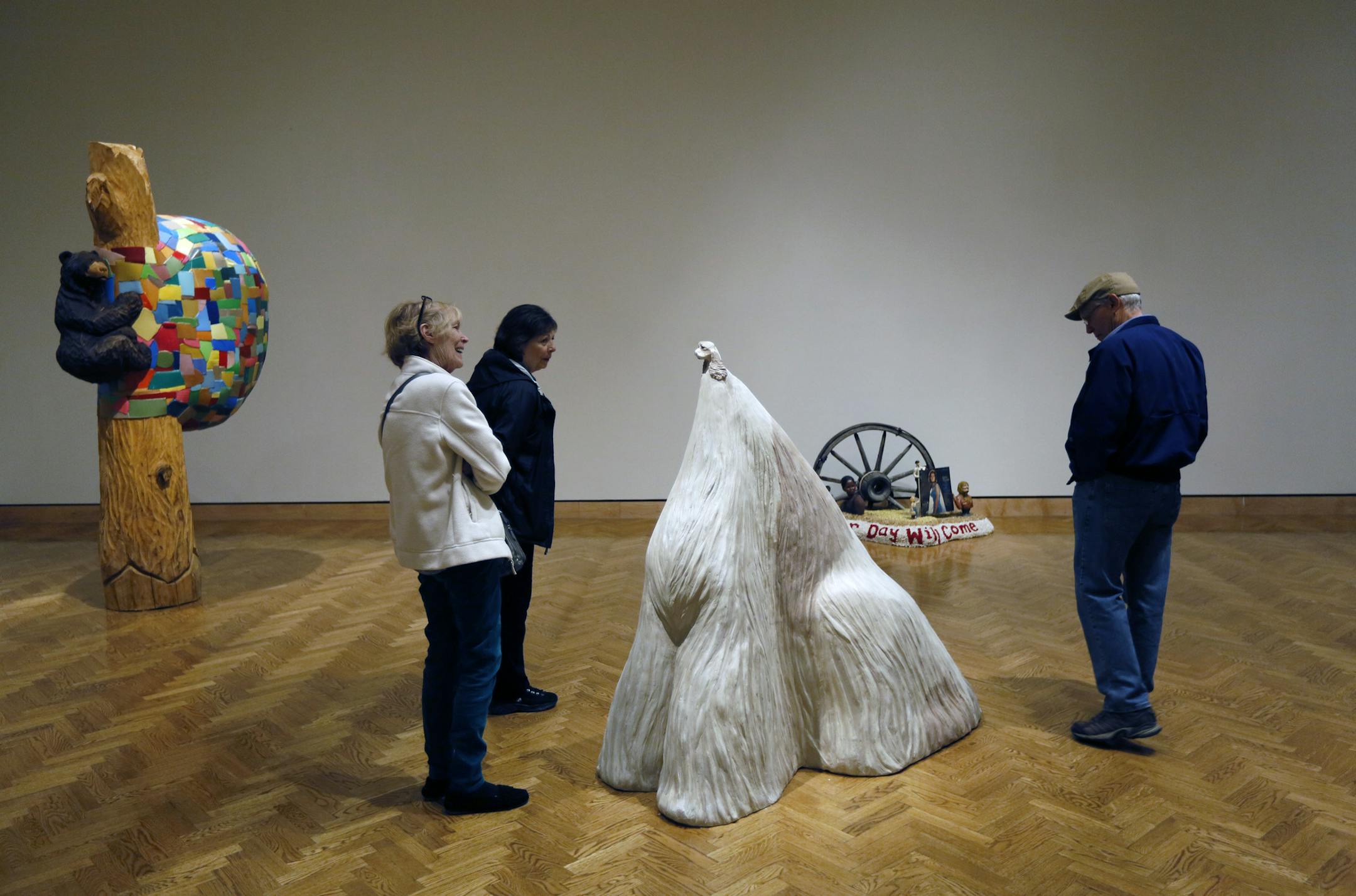 Minnesota artists Amy Toscani used oversized knicknacks plaster to create many of her pieces at the MIA for a conceptual fun fair.] BRIAN PETERSON ‚Ä¢ brian.peterson@startribune.com Minneapolis, MN 5/02/2014
