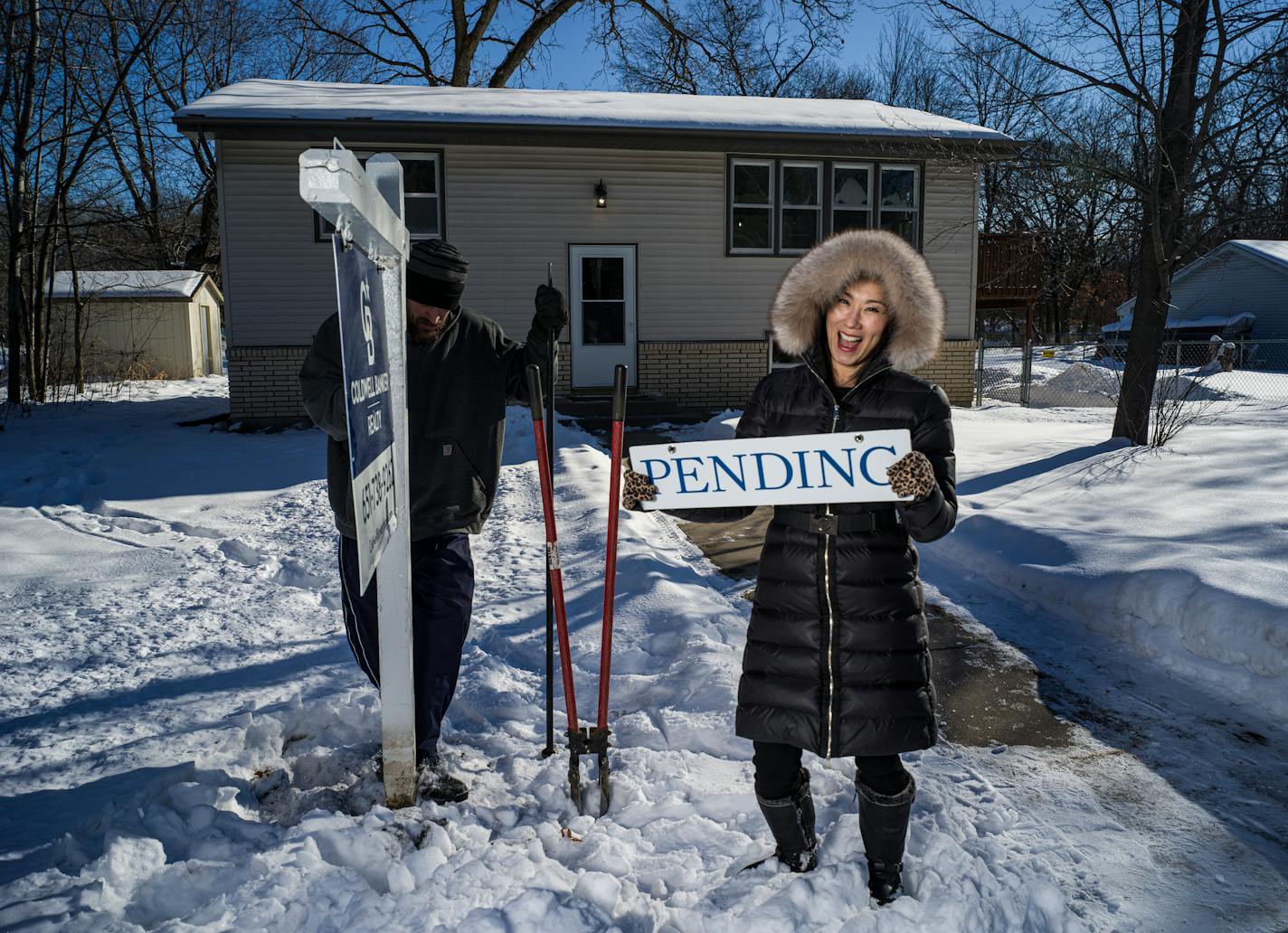 Realtor Hyounsoo Lathrop listed this house in Stacy, an area that's suddenly in demand.