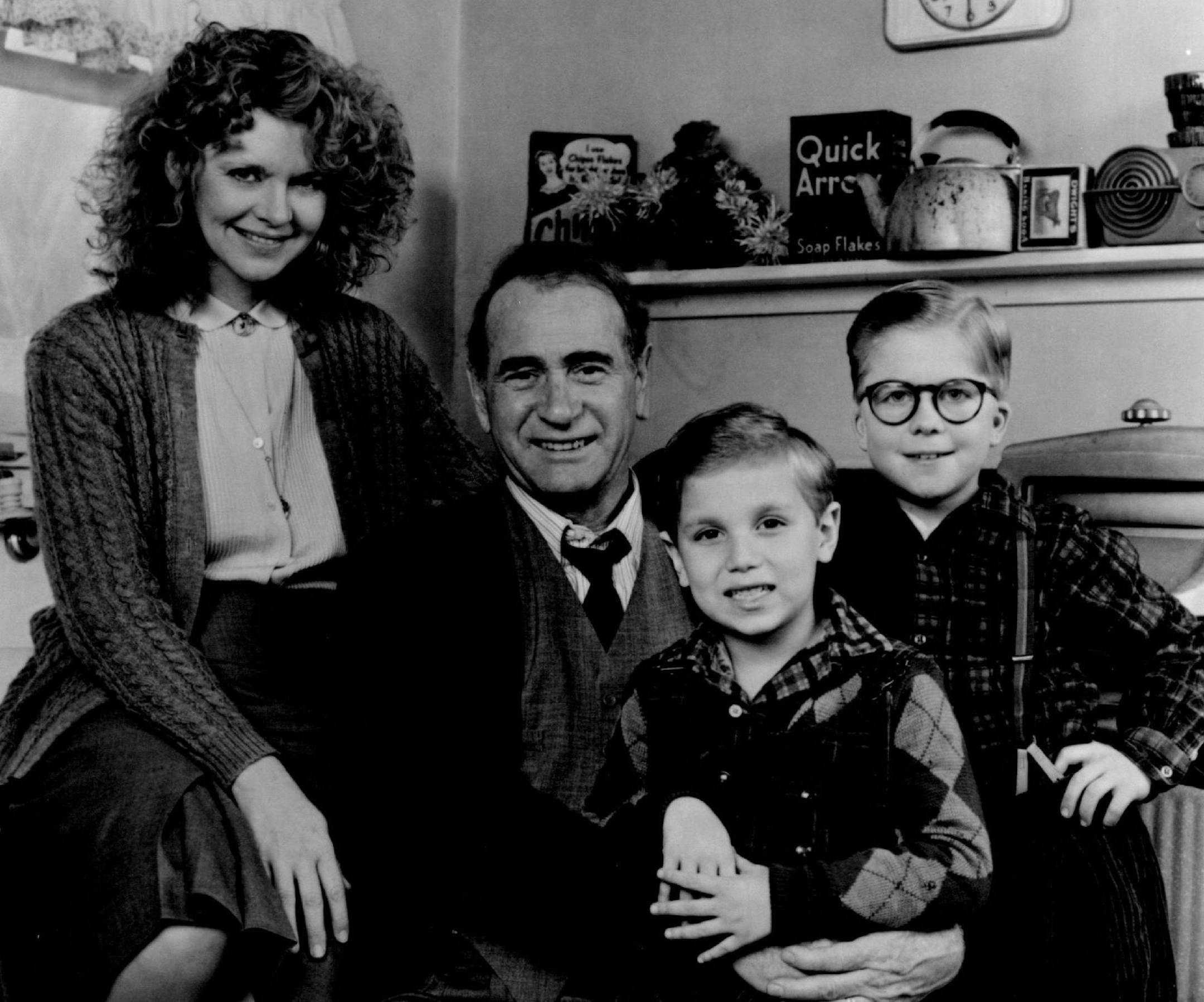 A Christmas Story stars (L-R) Melinda Dillon, Darren McGavin, lan Petrella and Peter Billingsley Turner Program Services