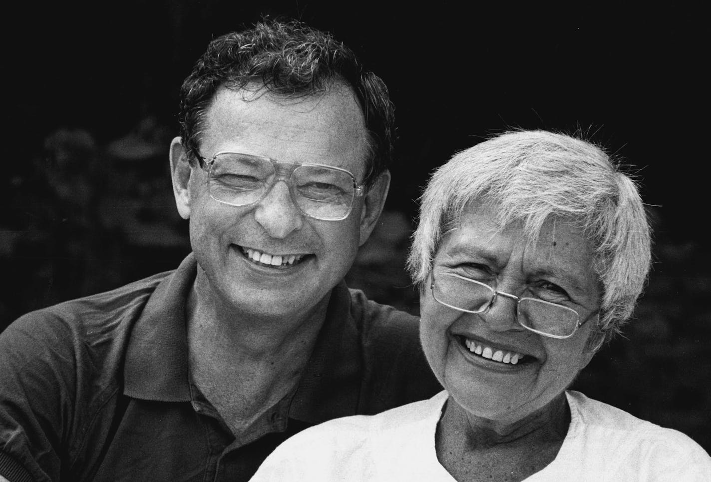 Fraser and his wife, Arvonne (who died last year), shown here in 1986, shared a passion for helping the less fortunate.