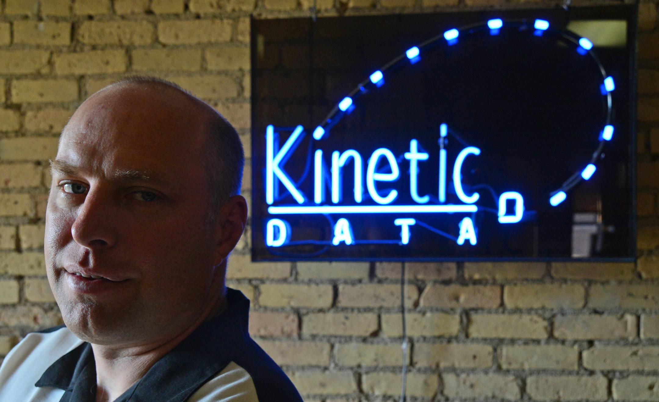 John Sundberg, president of Kinetic Data in the companies headquarters in St Paul, Minn. on Thursday morning September 5, 2013. ] Richard.Sennott@startribune.com Richard Sennott/Star Tribune St Paul Minnesota Thursday 9/5/13) ** (cq)