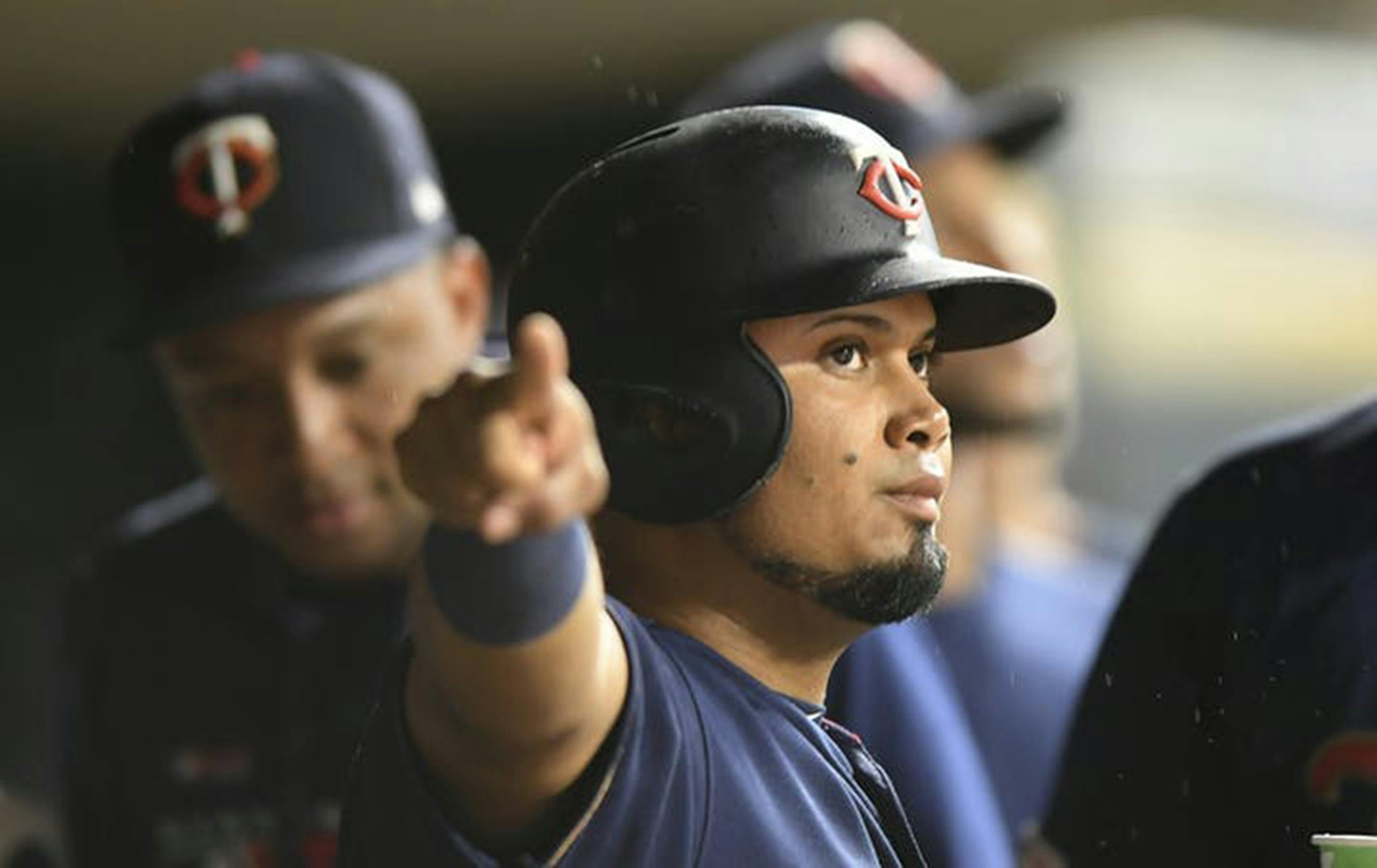 The Minnesota Twins' Luis Arraez will be a last-minute roster decision for the American League Division Series after spraining an ankle on September 28, 2019. The Twins play Game 1 in New York against the Yankees on October 4, 2019. (Aaron Lavinsky/Minneapolis Star Tribune/TNS) ORG XMIT: 1448788 ORG XMIT: MIN1910011836063046