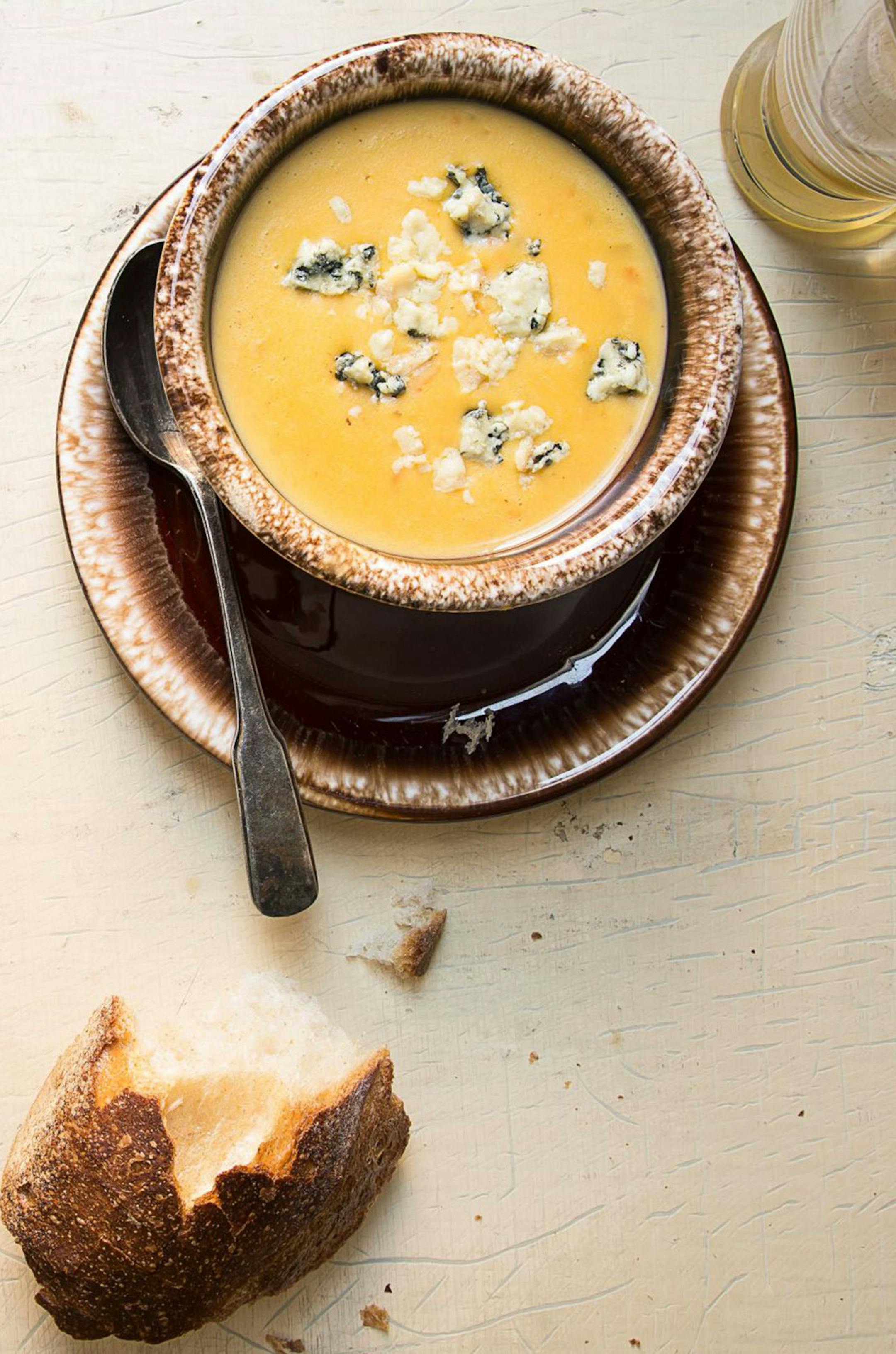 Matt Taylor-Gross, photo Beer cheese soup for Sunday Supper, from ìSaveur Soups & Stews,î by the editors of Saveur.