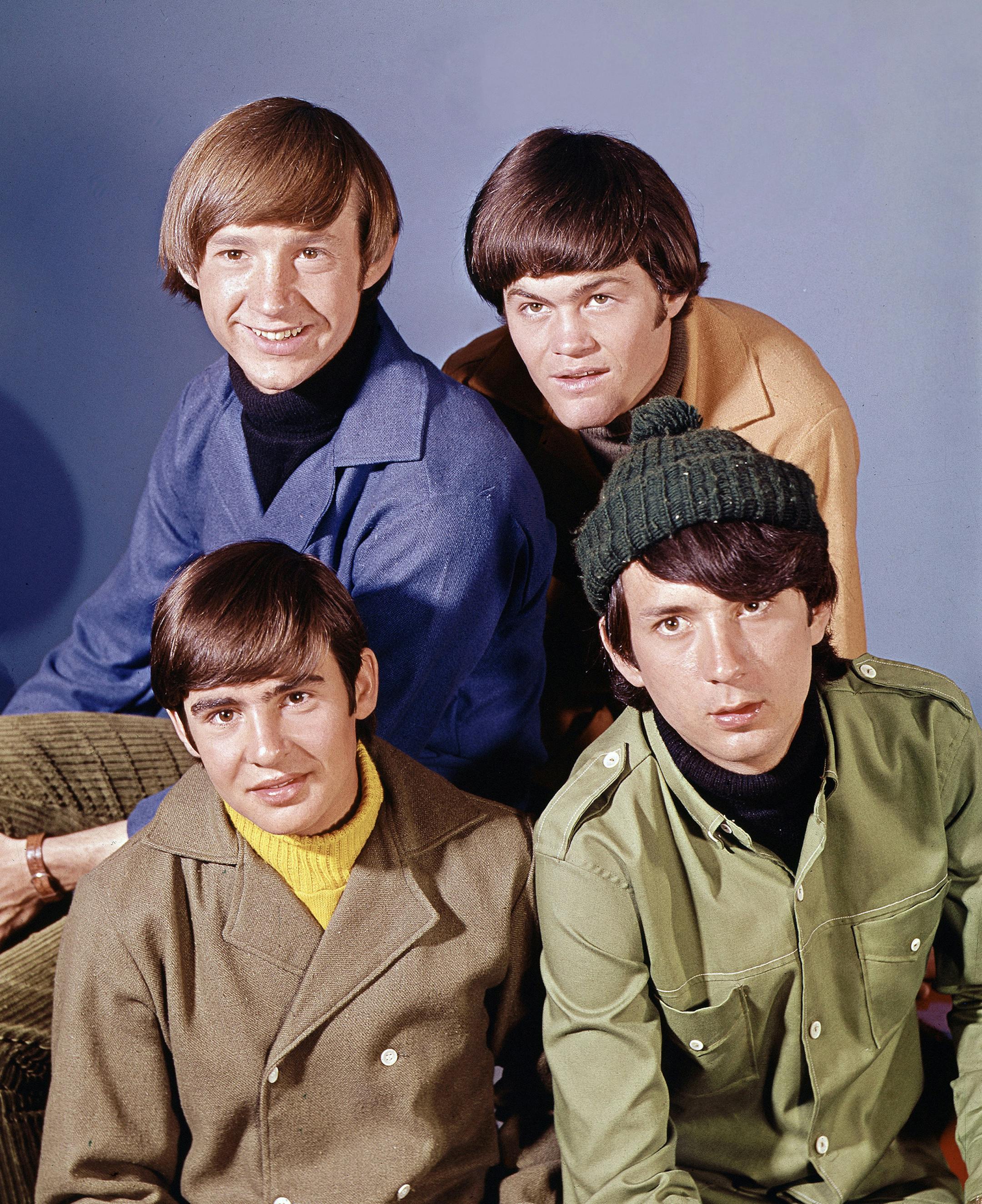 Pop musical group, "The Monkees" are shown in this Oct. 20, 1966 photo. At top are: Peter Tork, right, and Mickey Dolenz. At bottom are: David Jones, left, and Mike Nesmith. (AP Photo) ORG XMIT: APHSLTRN15 ORG XMIT: MIN1302221503100787