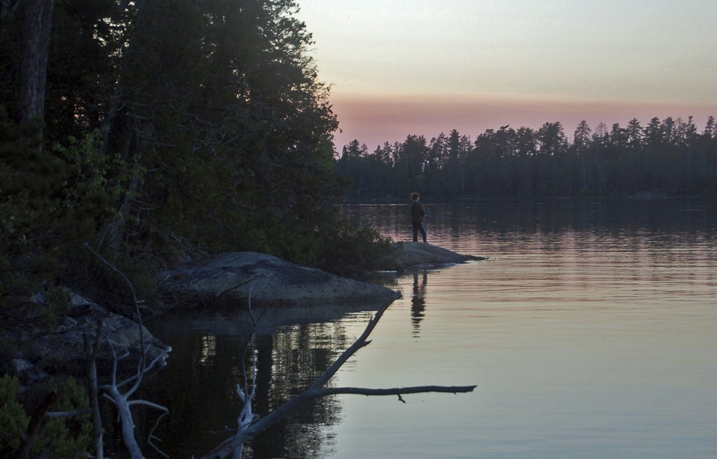 Jordan and Ryan Muschler didn&#x2019;t miss video games while fishing at Saganaga Lake, the largest and deepest lake in the Boundary Waters Canoe Area.