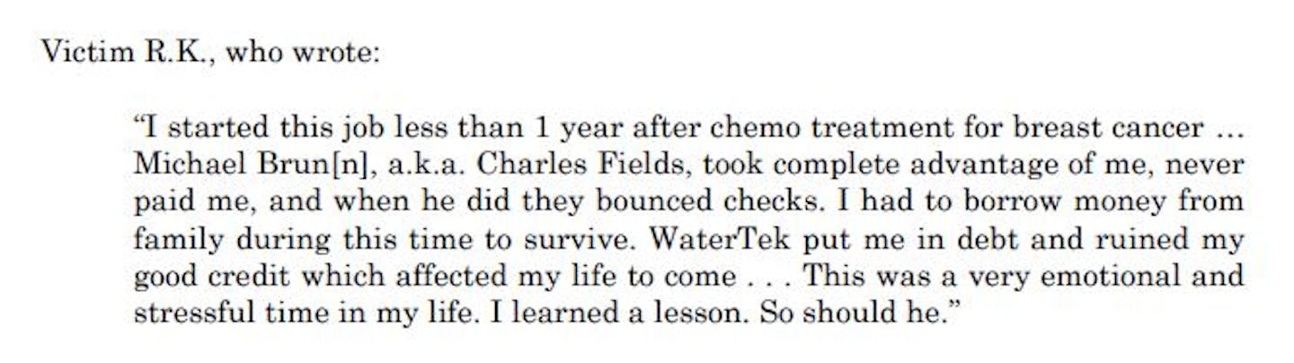 One victim told the court how Charles Fields brought so much distress to her life.