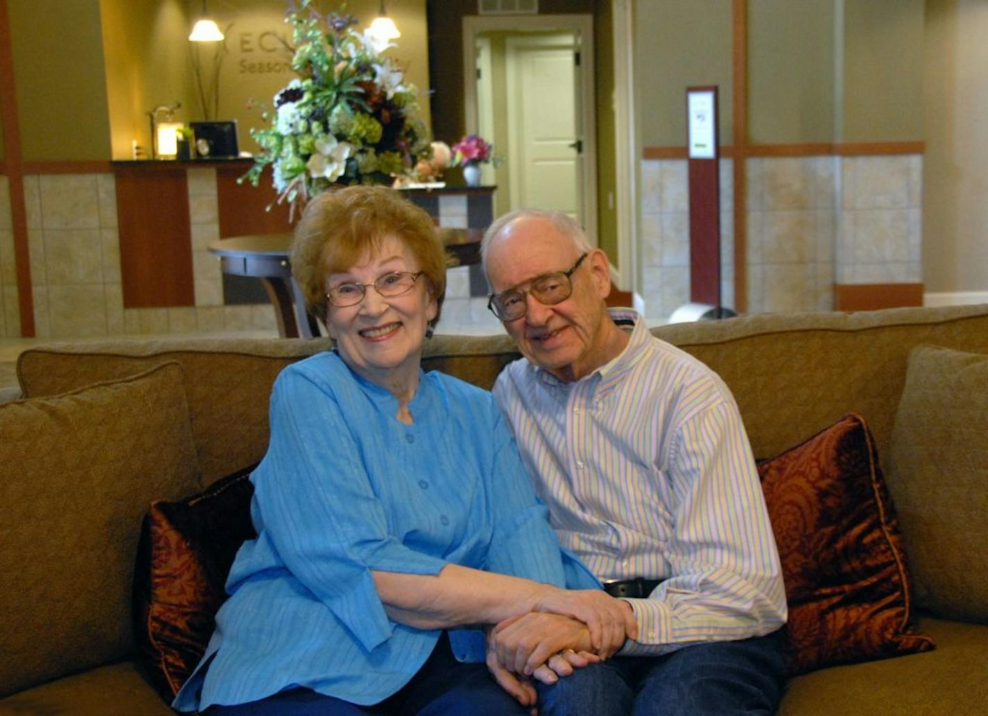 Kay and Vince Mattison moved into Ecumen Seasons at Apple Valley in June. The couple celebrate their 65th wedding anniversary this month.