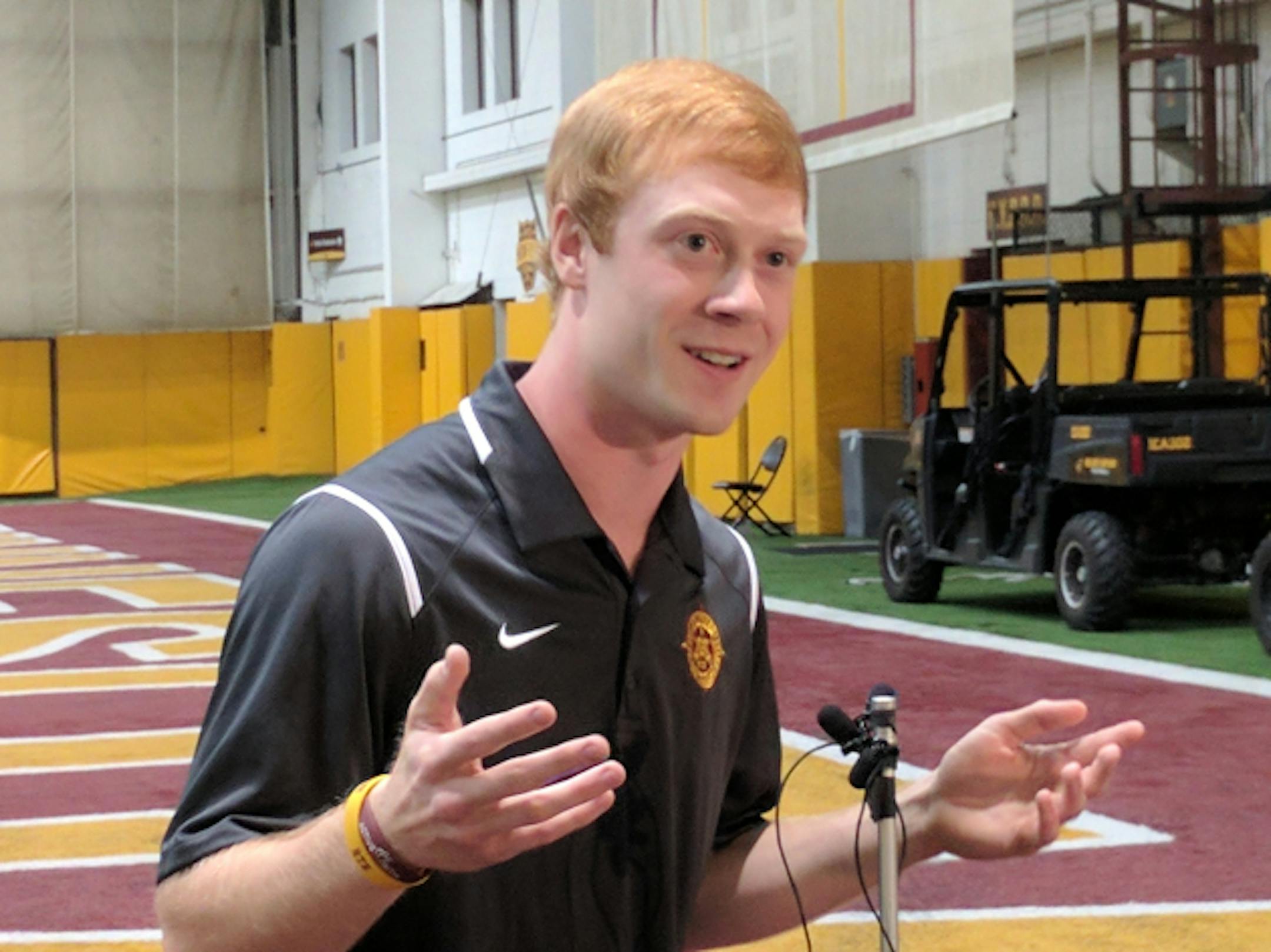 Justin Juenemann, Gophers kicker.     Star Tribune photo Randy Johnson