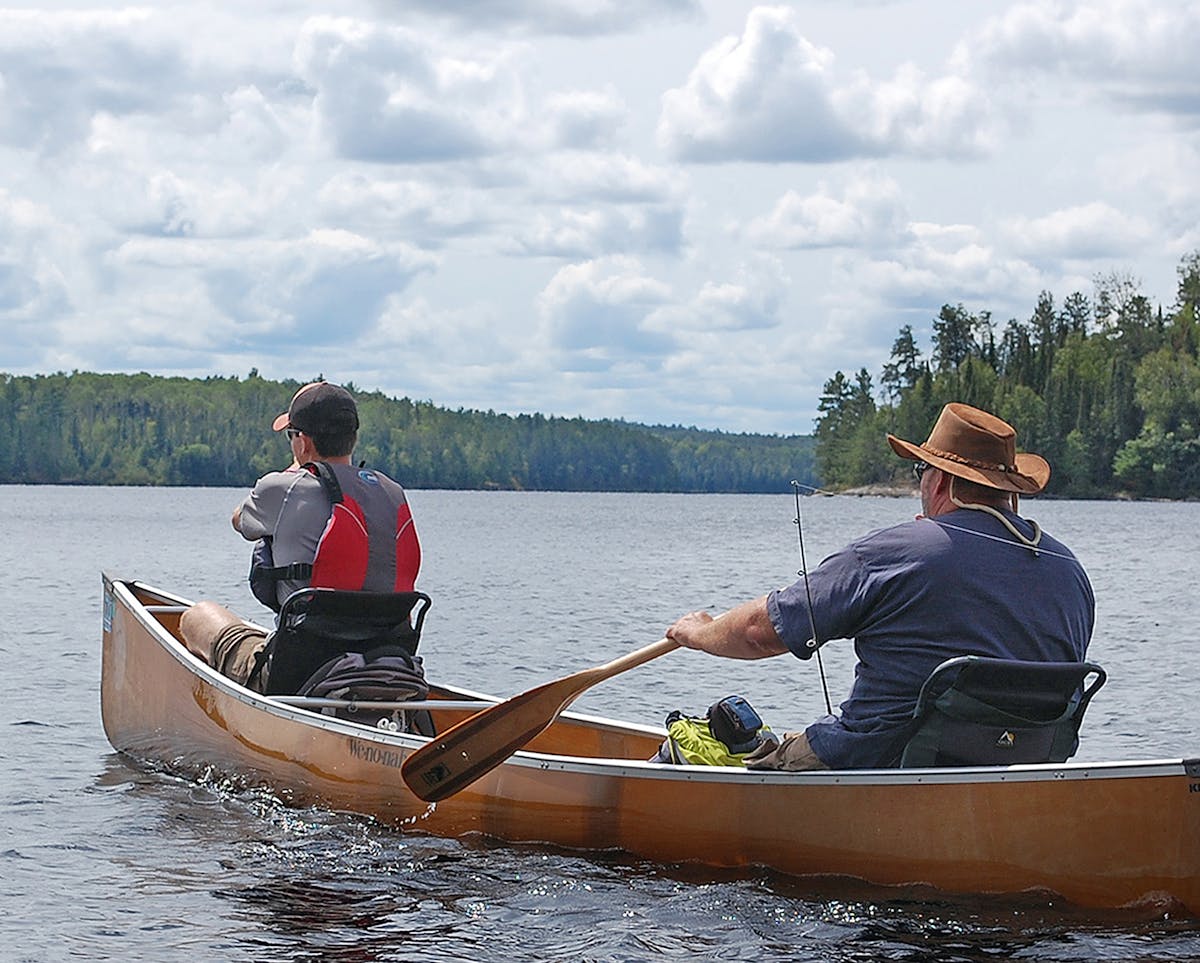 An August canoe trip in Loon Lake in northeastern Minnesota&#x2019;s Boundary Waters Canoe Area Wilderness.