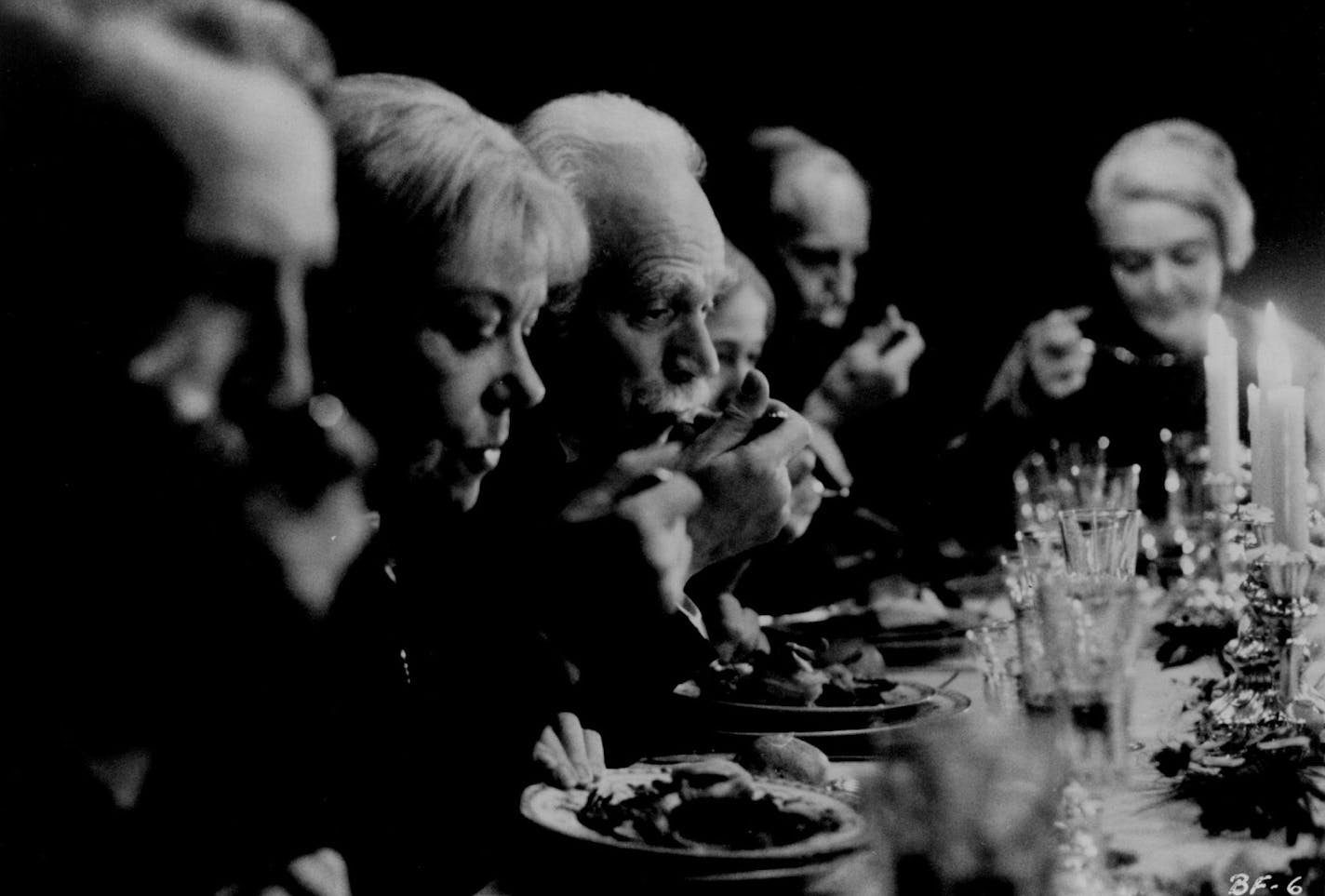 March 30, 1989 A Scene from Babette's Feast - A film by Gabriel Axel - An Orion Classics Release. - The devout parishioners of a small Danish community enjoy the sumptuous French dinner prepared by Babette in Babette's Feast, Gabriel Axel's radiant adaptation of the short story by Isak Dinesen. An Orion Classics Release. June 2, 1989