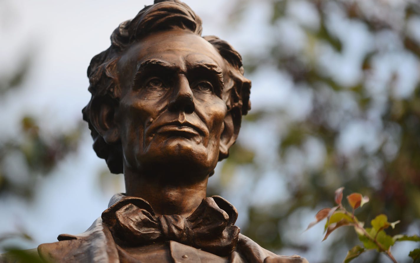 The Abraham Lincoln statue on Victory Memorial Parkway in Minneapolis.