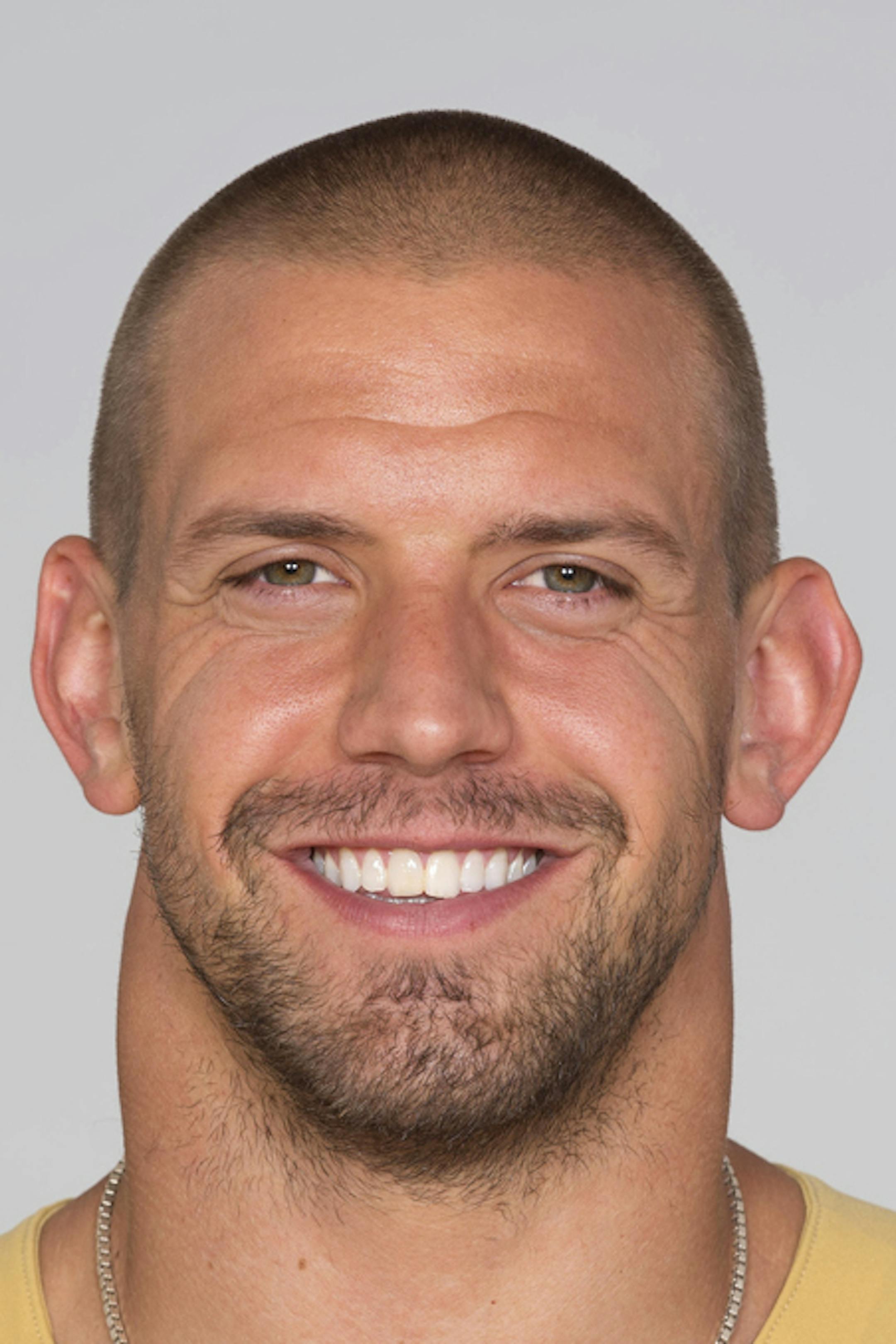 File - From left are 2015 file photos showing Jared Cook, James Laurinaitis and Chris Long. The Los Angeles Rams released veterans James Laurinaitis and Chris Long, and also cut tight end Jared Cook on Friday, Feb. 19, 2017. (AP Photo/File)