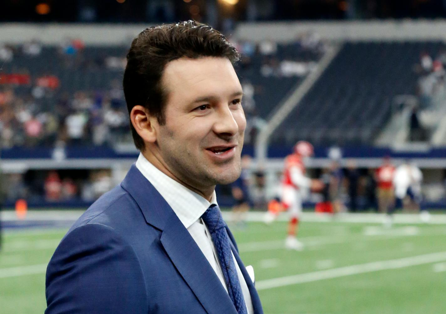 CBS football analyst Tony Romo