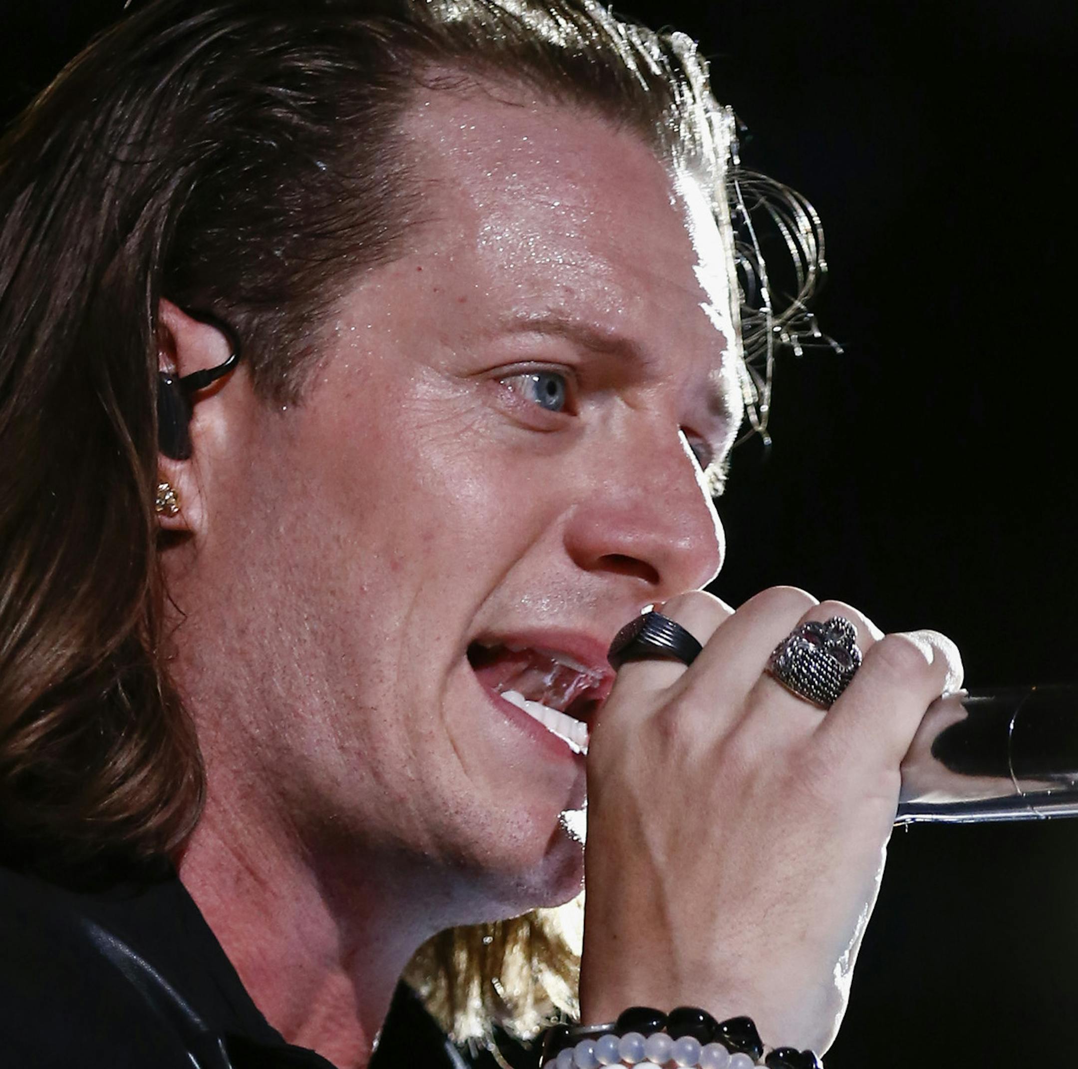 Tyler Hubbard of Florida Georgia Line performs at LP Field at the CMA Music Festival on Thursday, June 11, 2015, in Nashville, Tenn. (Photo by Al Wagner/Invision/AP)
