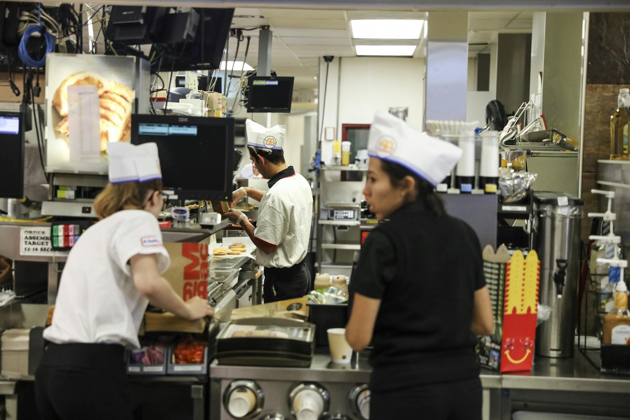 The Roseville McDonald's celebrated 60 years of business with sixty cents hamburgers and free cake and throwback uniforms on Monday, September 25, 2017, in Roseville, Minn. This Roseville location was the first McDonald's in Minnesota and 63rd nationwide. Now there are over 14,000 in the U.S.