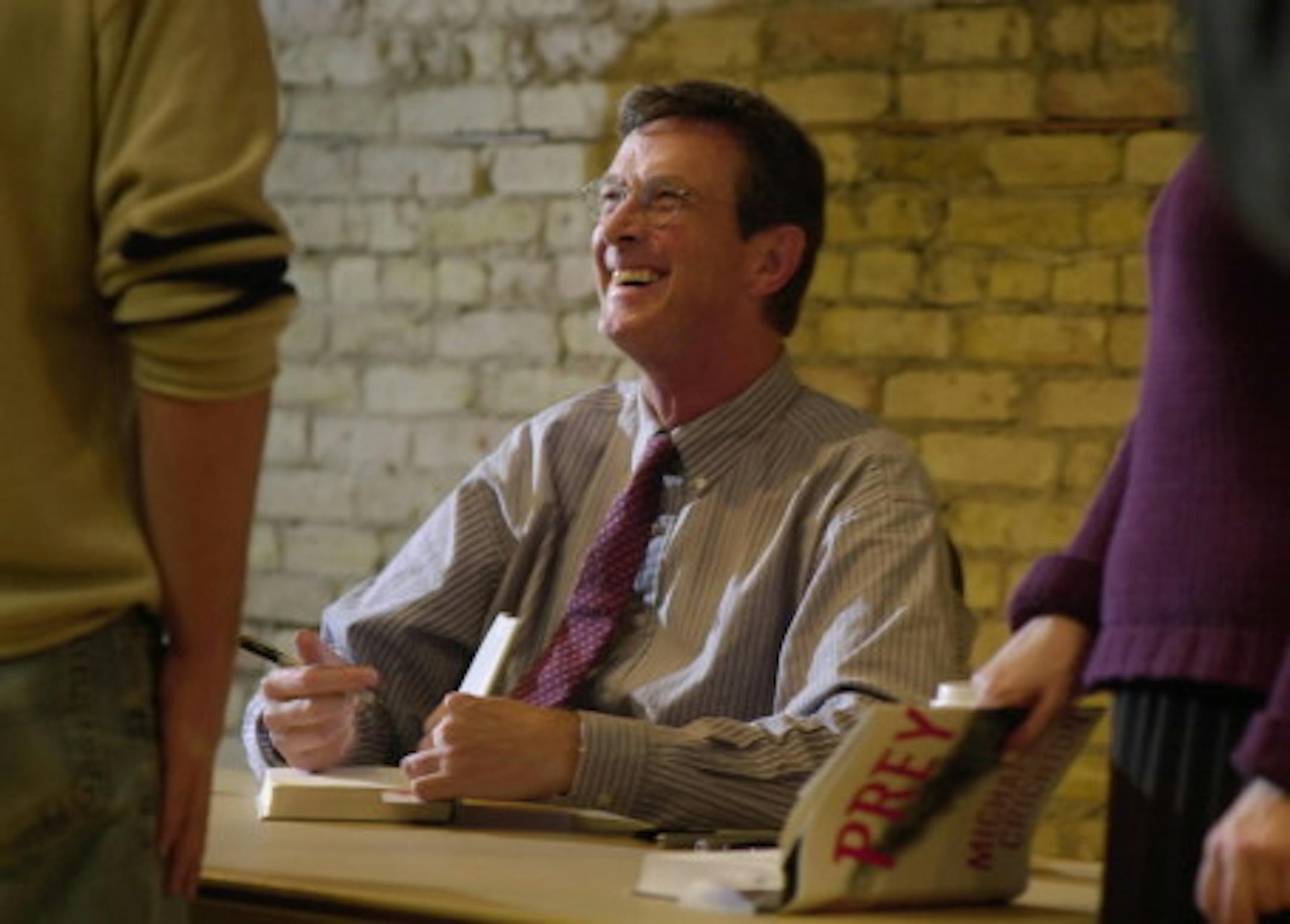 Michael Crichton in Minneapolis in 2002. Star Tribune file photo