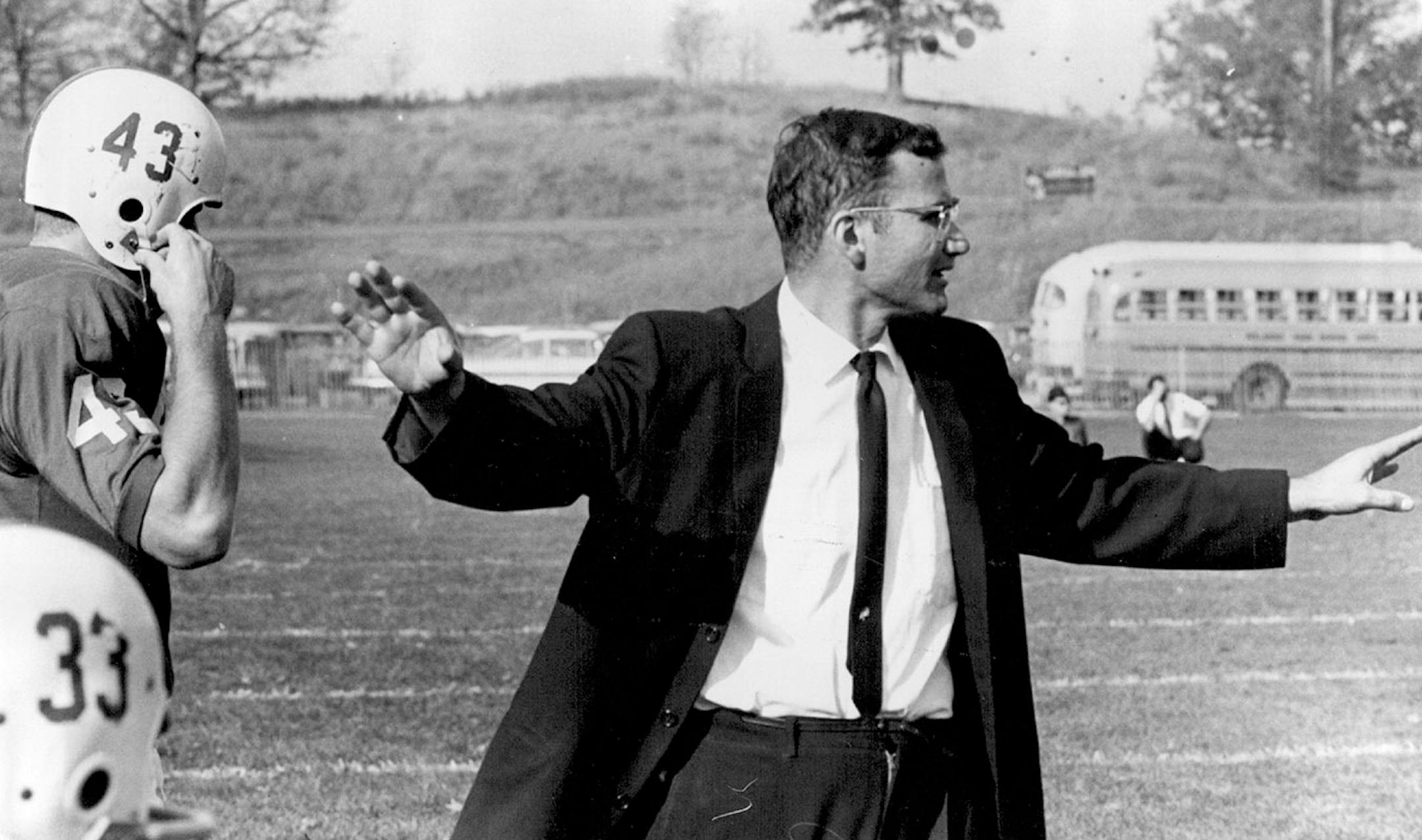 John Gagliardi directed traffic on the St. John's sideline in October of 1963.