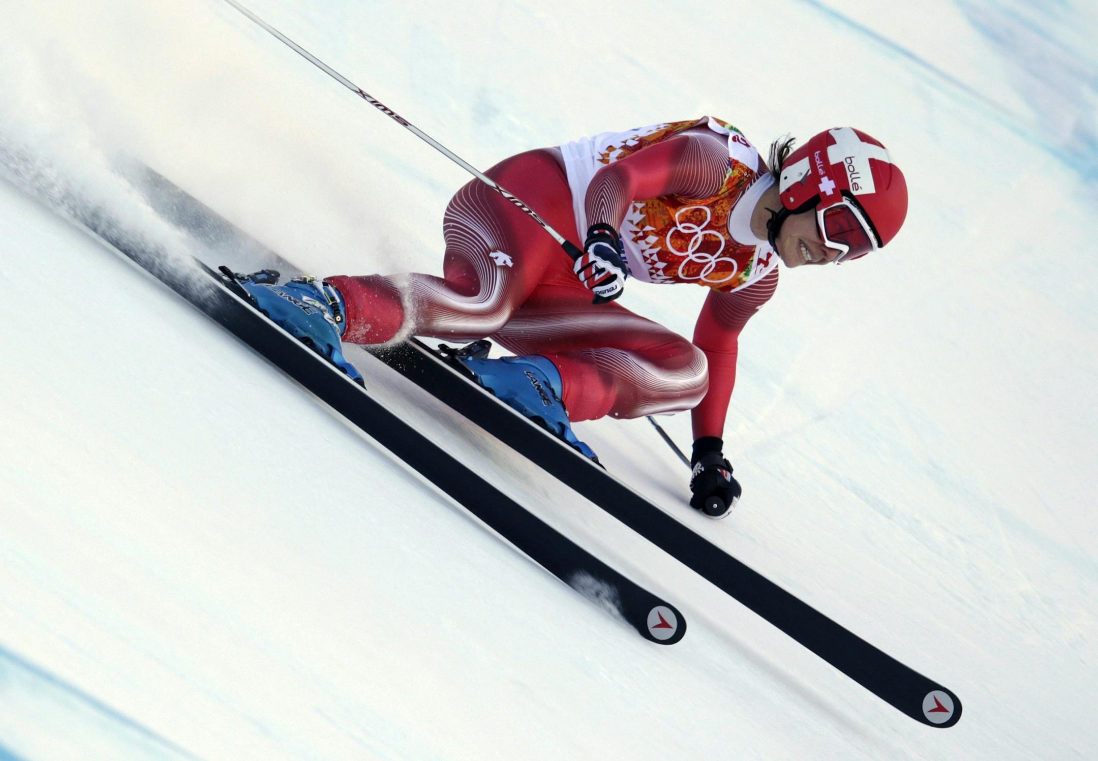 Downhill skiers, such as Switzerland's Dominique Gisin, never failed to generate thrills and chills in Sochi.