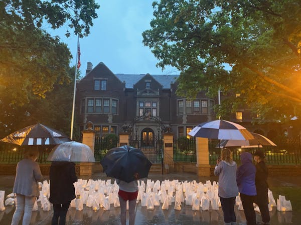 Family members of nursing home residents held a vigil last Tuesday outside the governor's mansion to protest the discharges of COVID-19 patients from 
