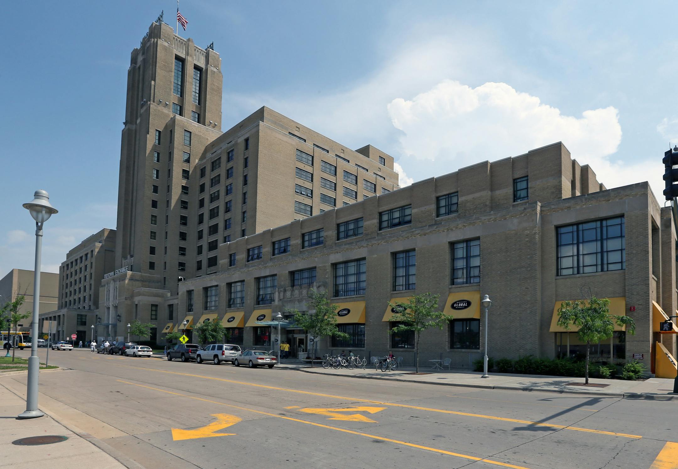 The Midtown Global Market during the lunch hour on 6/26/13, which Mayor Rybak touts as one of his biggest achievements. The market was conceptualized 10 years ago this summer. The market has had its share of problems -- tenant turnover, squabbling among business owners -- but it's going strong and has significantly reduced crime in the Lake/Chicago area.] Bruce Bisping/Star Tribune bbisping@startribune.com