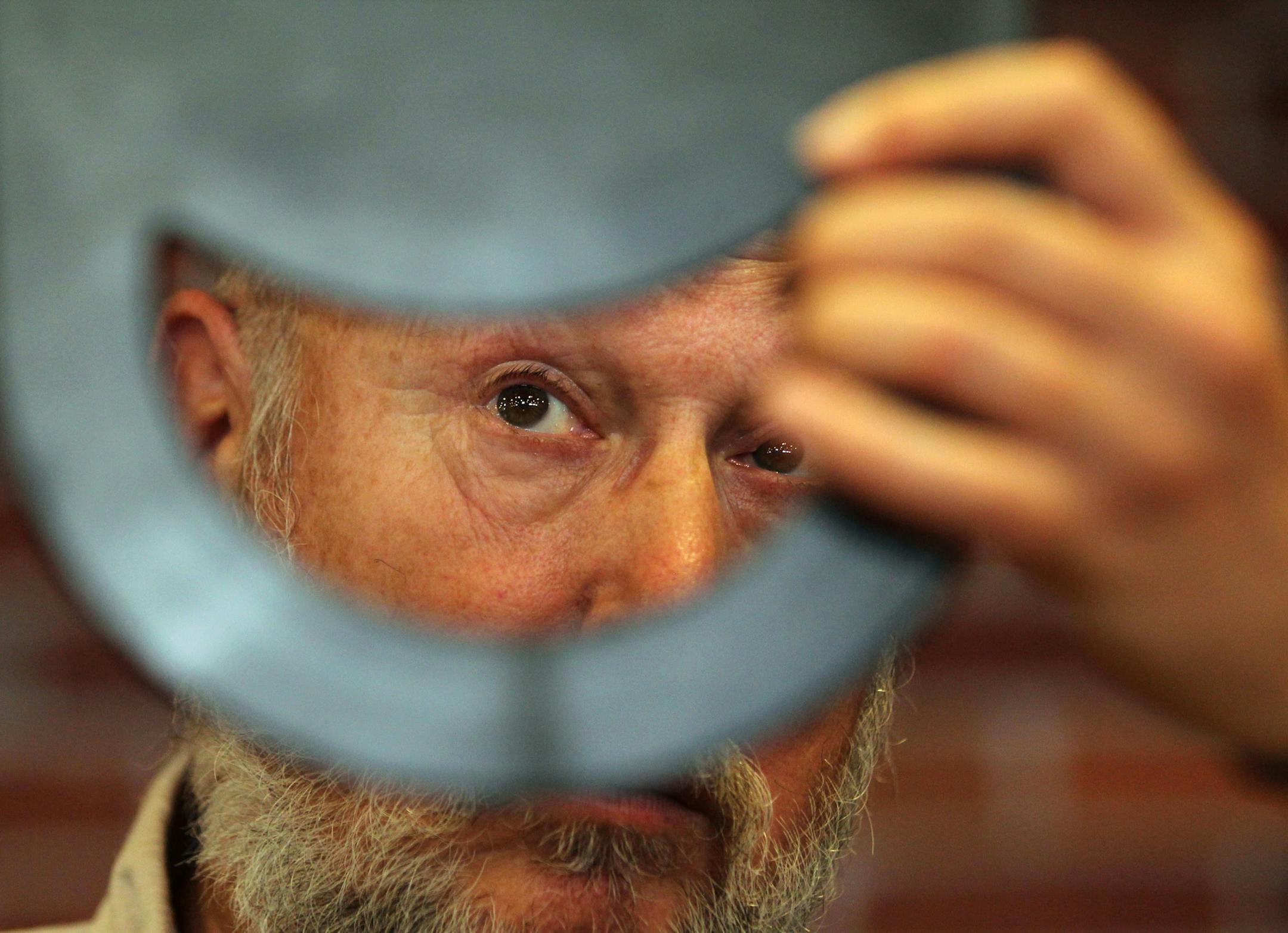 Larry Nieman, of Elk River, gets his hair trimmed by Rebekah Way, of Coon Rapids SportClips, at the Metro StandDown on Tuesday afternoon. Nieman served in the Army, and Army Reserve from 1970-1991.] The first of the two day Metro StandDown, hosted by the Minnesota Assistance Council for Veterans, was held Tuesday at the Boy Scout Basecamp in Fort Snelling. The event brought a variety of services and agencies to the veterans, including free suits, military surplus gear, hair cuts, a hot meal, and