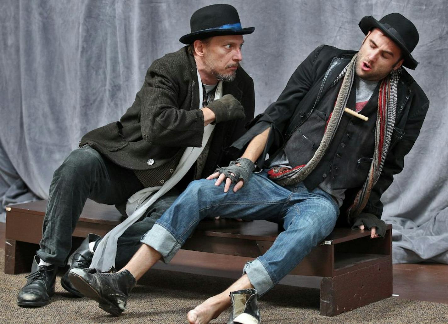 Jim Lichtscheidl, left, and Nathan Keepers in "Waiting for Godot."