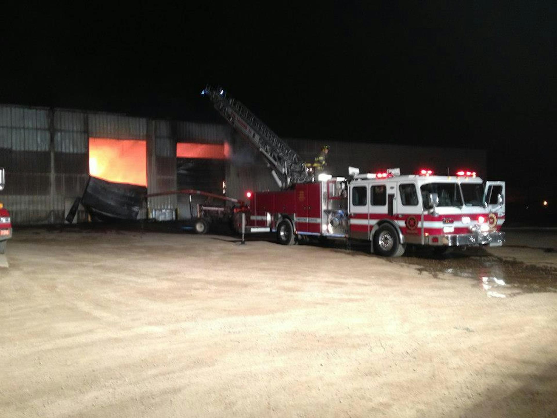 Fire at Waste Management treatment facility in Norwood Young America.