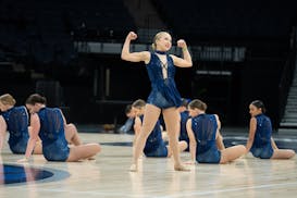 Yellow Medicine East performs at the Class 1A MSHSL State Jazz Dance Tournament on Feb. 18, 2022 at the Target Center. (Matt Blewett, Special to Star 