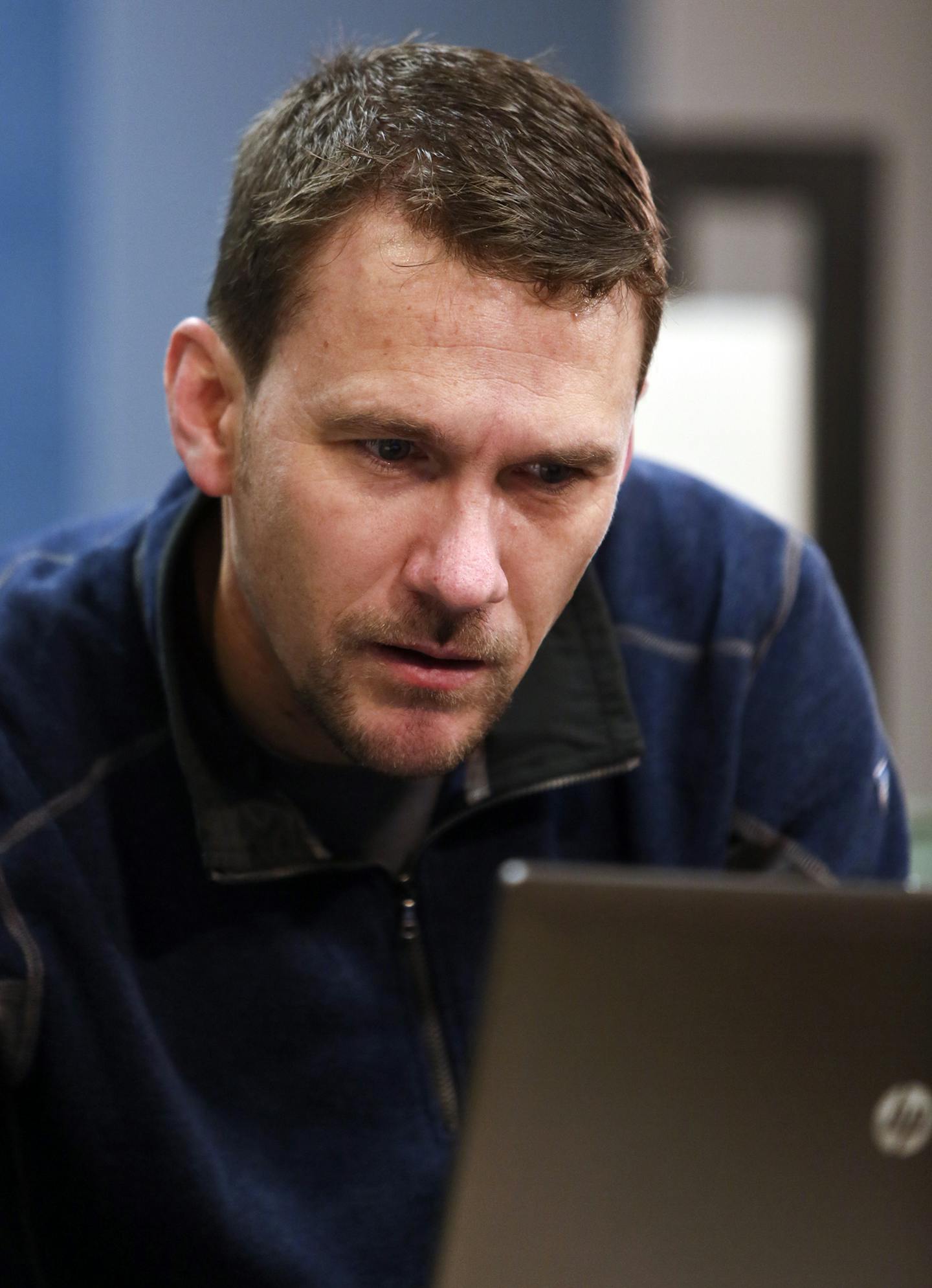 Ryan Miller, the CTO of Sun Number, a company co-founded by tech whiz from Minnesota whose web portal using aerial 3D imaging allows people to type in their address and find out whether their rooftops are suitable for solar panels. Miller was photographed Wednesday, Nov. 13, 2013, at the Star Tribune.](DAVID JOLES/STARTRIBUNE) djoles@startribune.com Sun Number, a company co-founded by tech whiz from Minnesota whose web portal using aerial 3D imaging allows people to type in their address and fin