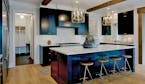 A kitchen with color cabinets, by City Homes, was featured on last spring's Parade of Homes.