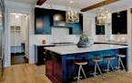 A kitchen with color cabinets, by City Homes, was featured on last spring's Parade of Homes.