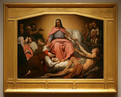 "Christus Consolator' 1851 by Dutch artist Ary Sheffer 1795-1858. Given to the Minneapolis Institute of Arts in memory of Rev. D.J Nordling by Gethsemane Luthern Church in Dassel, MN. "Christus Consolator," by Dutch-born, French-trained artist Ary Scheffer. Pix was recently discovered in a Dassel, Mn Lutheran church which is giving it to the MIA.
