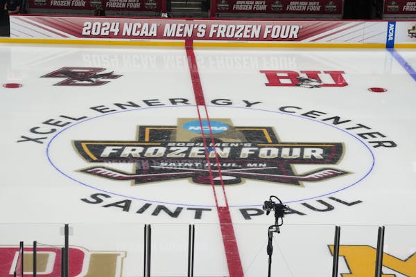 The ice at Xcel Energy Center is ready for the Frozen Four.