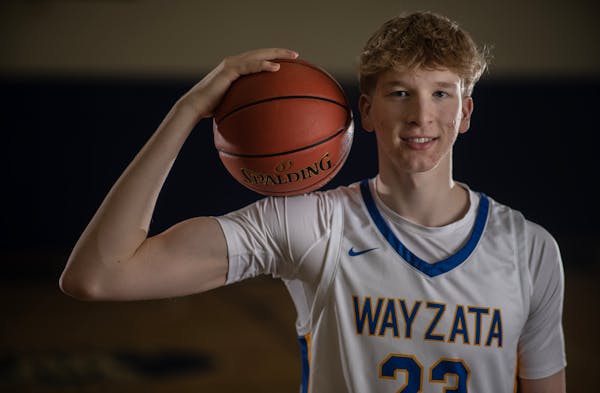 Wayzata's Jackson McAndrew, the Star Tribune's Metro Player of the Year in boys basketball, averaged 23.9 points and 10.1 rebounds per game.