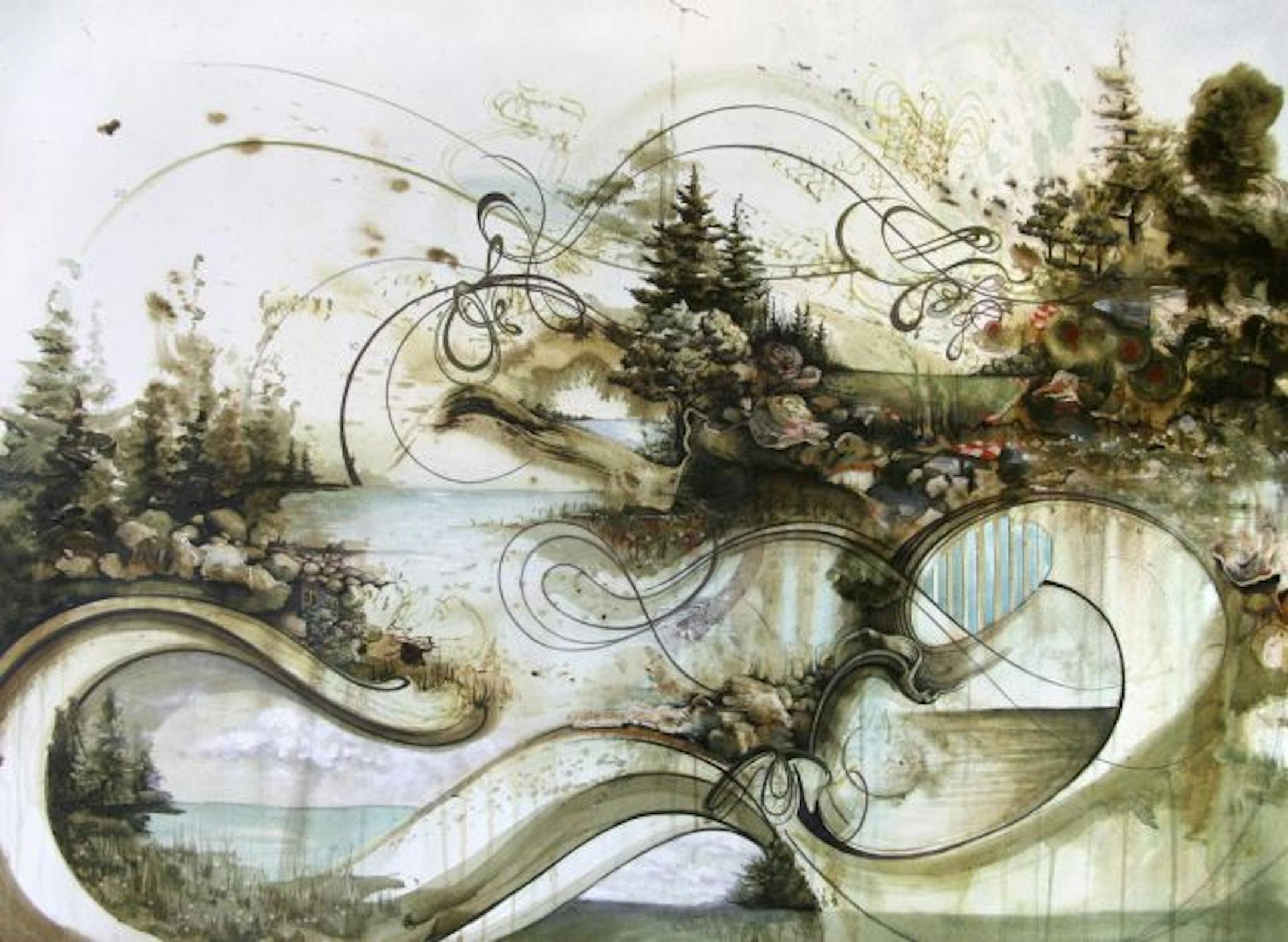 Gregory Euclide, The oranger side of oyster cluster's tiny pockets, 2008